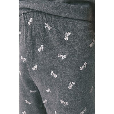 Pijama largo hombre polar "Motorcycle"