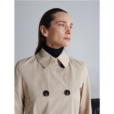 Trenchcoat mit hohem Baumwollanteil