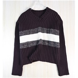 Утолщенный трикотаж с полосатой фактурой CO*S