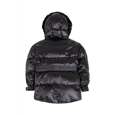 Anorak con capucha Negro