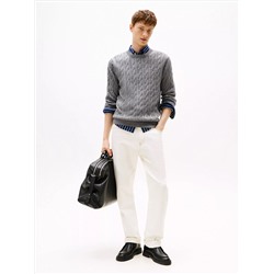 Cable Knit Crewneck Sweater