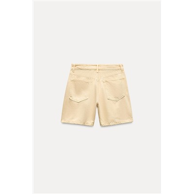 TRF MID-RISE DENIM BERMUDA SHORTS