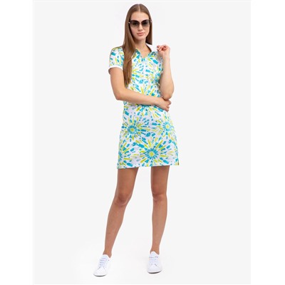 TIE DYE POLO DRESS