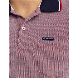 BIRDSEYE JACQUARD PIQUE POLO SHIRT