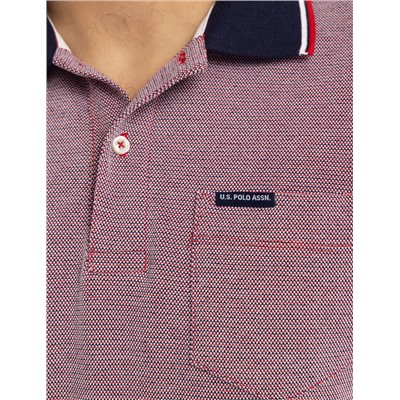 BIRDSEYE JACQUARD PIQUE POLO SHIRT