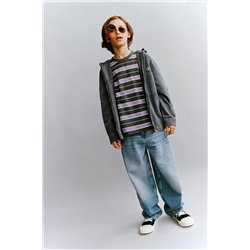 TWILL OVERSHIRT WITH HOOD