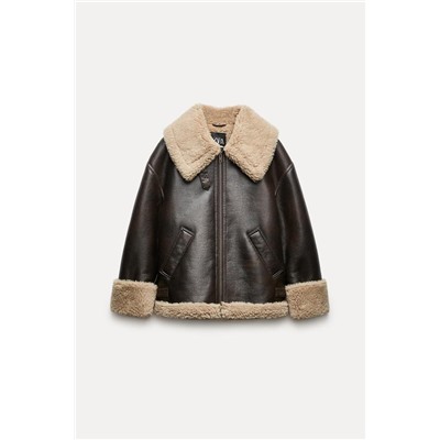 ZW COLLECTION DOUBLE-FACED BIKER JACKET