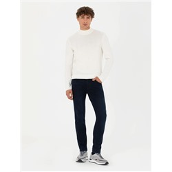 Koyu Lacivert Slim Fit Jean Pantolon