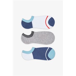 Penti, Erkek Detailed Çok Renkli 3lü Sneaker Çorap