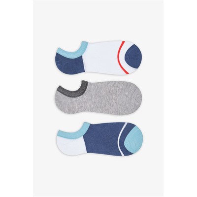Penti, Erkek Detailed Çok Renkli 3lü Sneaker Çorap