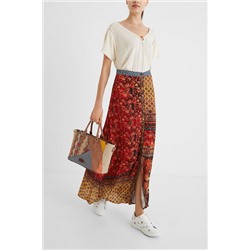 Falda larga floral
