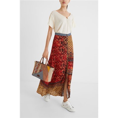 Falda larga floral