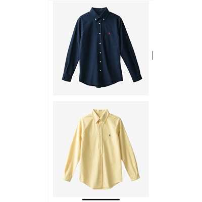 Хлопковая рубашка Polo Ralph Laure*n - унисекс  Реплика с оригинального завода, отличного качества
