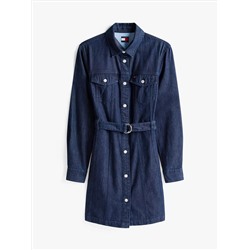 Tommy Jeans Belted Denim Shirtdress
