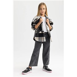 Defacto Kız Çocuk Wide Leg Geniş Paça Jean Pantolon B3067A823AU