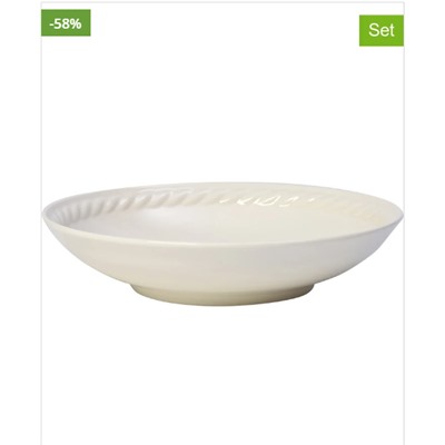6er-Set: Suppenteller "Montauk" in Weiß - Ø 24 cm