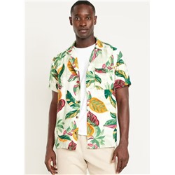 Short-Sleeve Printed Camp Shirt