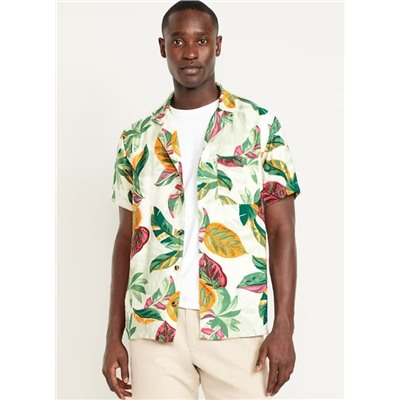 Short-Sleeve Printed Camp Shirt