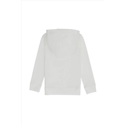 Çocuk Ekru Kapüşonlu Sweatshirt
