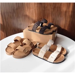 Босоножки женские Birkenstock*s из натуральной коровьей замши 2025 года