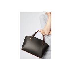 Bolso de piel Parl Negro y rojo