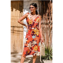 Misty Floral Tie Shoulder Dress