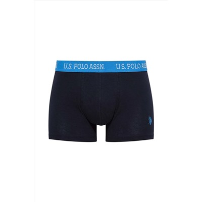U.S. Polo Assn. Erkek Lacivert Tekli Boxer 82019