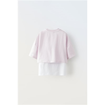DOUBLE TEXT T-SHIRT