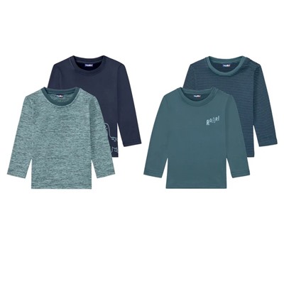 LUPILU® Langarmshirts Kleinkinder Jungen, 2 Stück