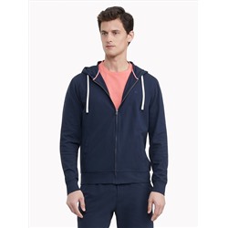 TOMMY HILFIGER ESSENTIAL STRETCH PIQUE COTTON HOODIE