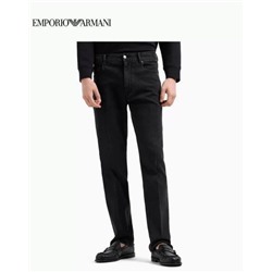 Черные узкие прямые повседневные джинсы  Emporio Arman*i
