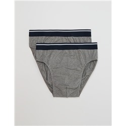 Pack 2 Calzoncillos 'Stretch', Hombre, Gris