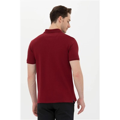 Erkek Plum Basic Polo Yaka Tişört