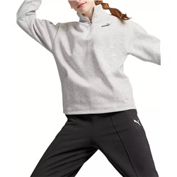 Puma Women's Essential+ Half-Zip Fleece Sweatshirt