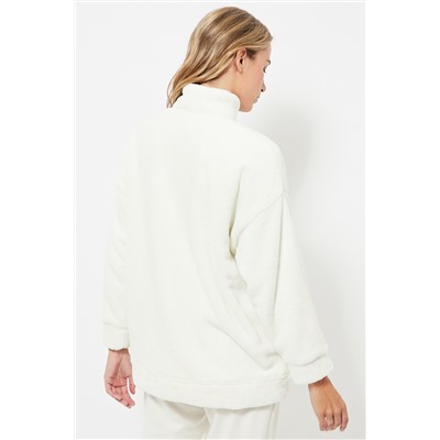 Chaqueta de pijama polar - Blanco