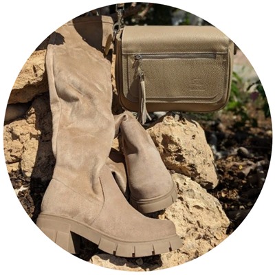Ab.Zapatos Botines-medias 22 Taupe+Pelle Ab.Zapatos VIGA (1170) Taupe АКЦИЯ