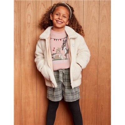 Mädchen Jacke - Teddyfell