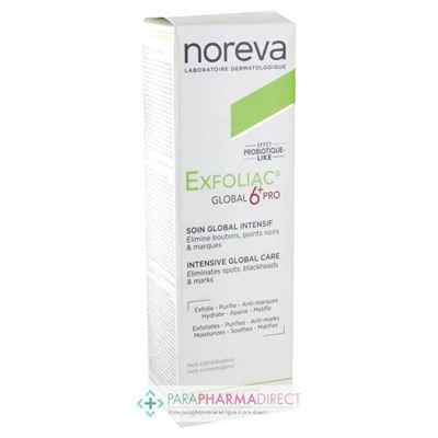Noreva Exfoliac Global 6+ PRO Soin Global Intensif Peaux à Imperfections 30ml