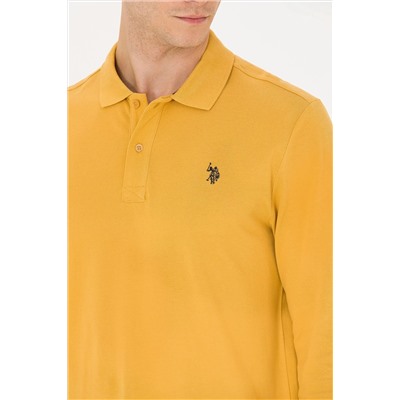 Erkek Hardal Basic Sweatshirt