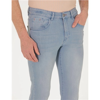 Açık Mavi Slim Fit Jean Pantolon