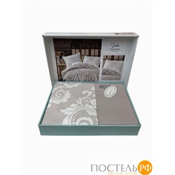 Постельное белье "Карвен" ранфорс 1,5 спальн. Sade Beige v-2