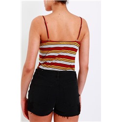 Camiseta de tirantes Rojo y amarillo