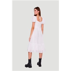 Vestido avolantado Blanco