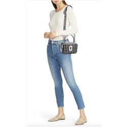 KARL LAGERFELD PARIS Simone Studded Leather Camera Bag