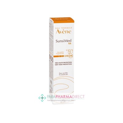 Avène Solaire SunsiMed KA SPF50+ Peaux Sensibles 80ml