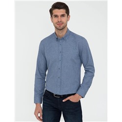 Mavi Slim Fit Uzun Kollu Gömlek