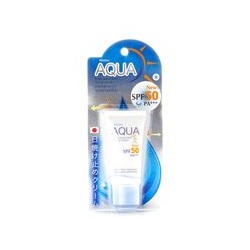 Солнцезащитный увлажняющий легкий крем-база под макияж для лица SPF 50 PA+++ от Mistine 20 гр / Mistine Aqua Base Sunscreen Facial Cream SPF 50 PA+++ 20 g