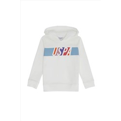 Çocuk Ekru Kapüşonlu Sweatshirt