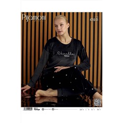 Pijamoni Kadife Pijama Takımı 4210-21