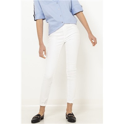 Pantalón recto Blanco